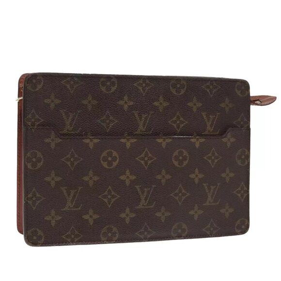 LOUIS VUITTON Monogram Pochette Homme Clutch Bag M51795 LV Auth 89650 - Picture 1 of 16